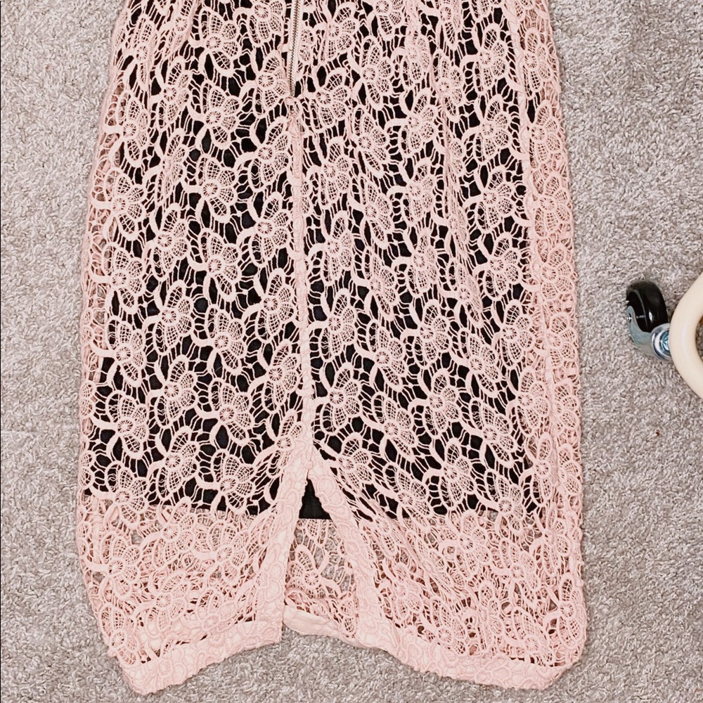 Vintage looking Unique flower pattern Midi skirt